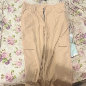 Women's Beige Cargo Pants